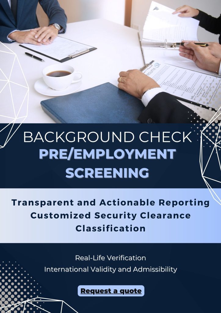 Pre/Employment Screening & Background Check - SCORP