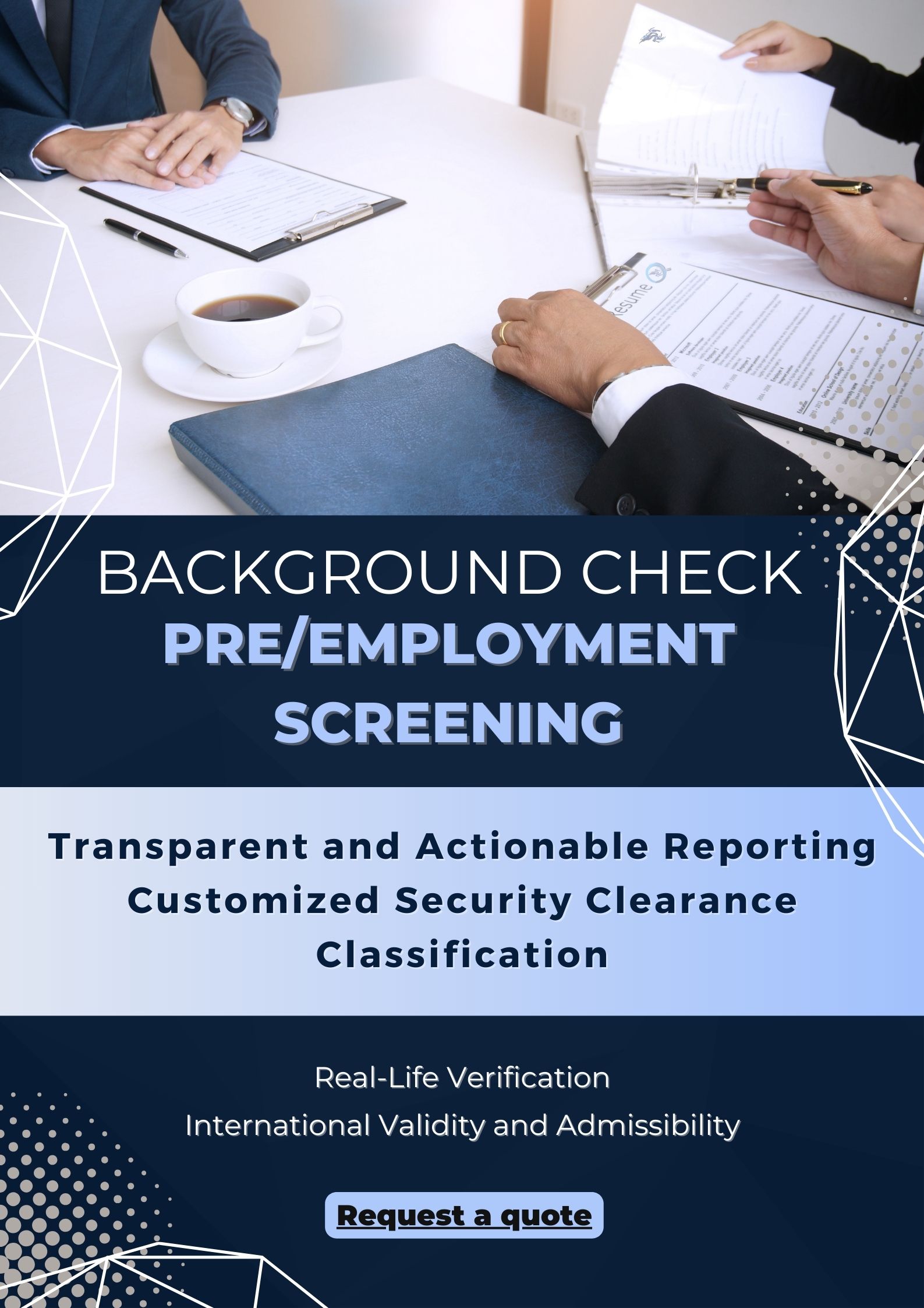 Pre/Employment Screening & Background Check